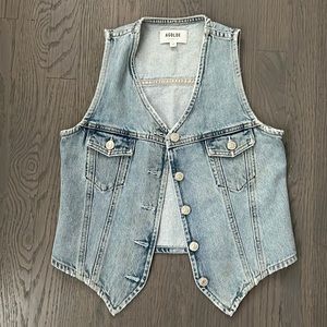 Agolde denim vest size XS